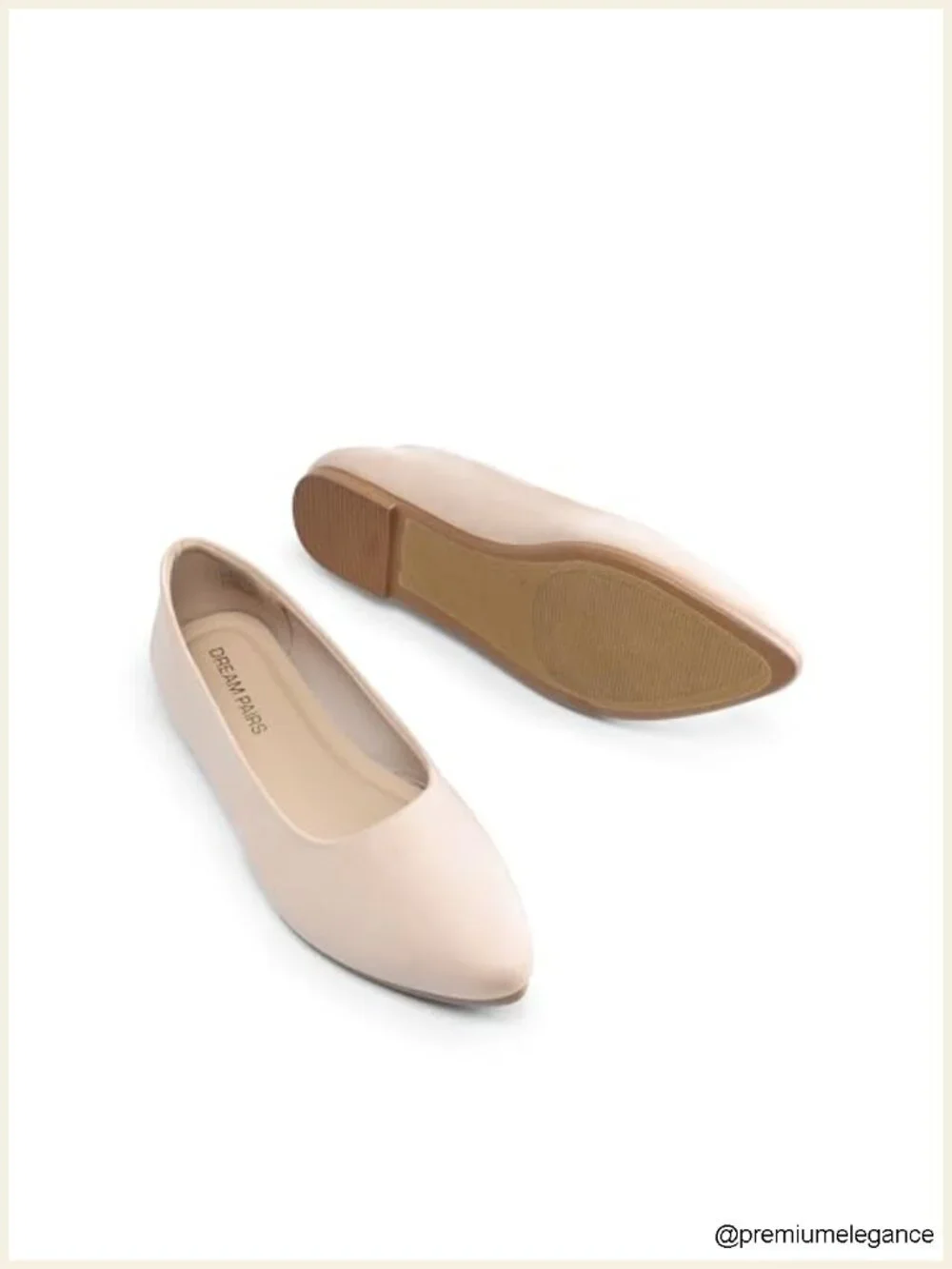 Pointed Toe Ballet Flats Faux Suede Slip On Cushioned Business Casual Dress